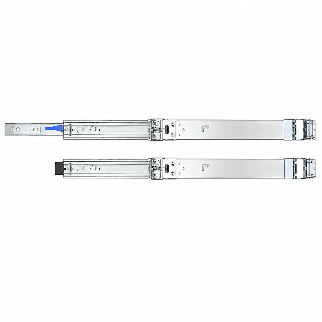QNAP RAIL-A02-90 Kingslide Rail Kit for Rackmount NAS Servers front view showing dual server rails -tpstech.in