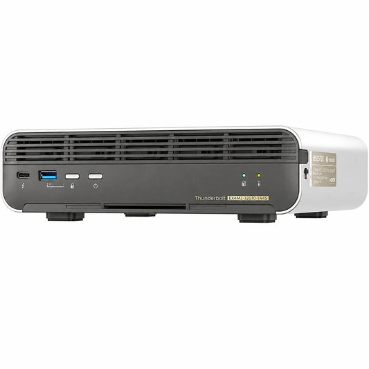 QNAP TBS-h574TX-i5-16G front view with Thunderbolt 4, USB 3.2 Gen 2 and status indicators -tpstech.in