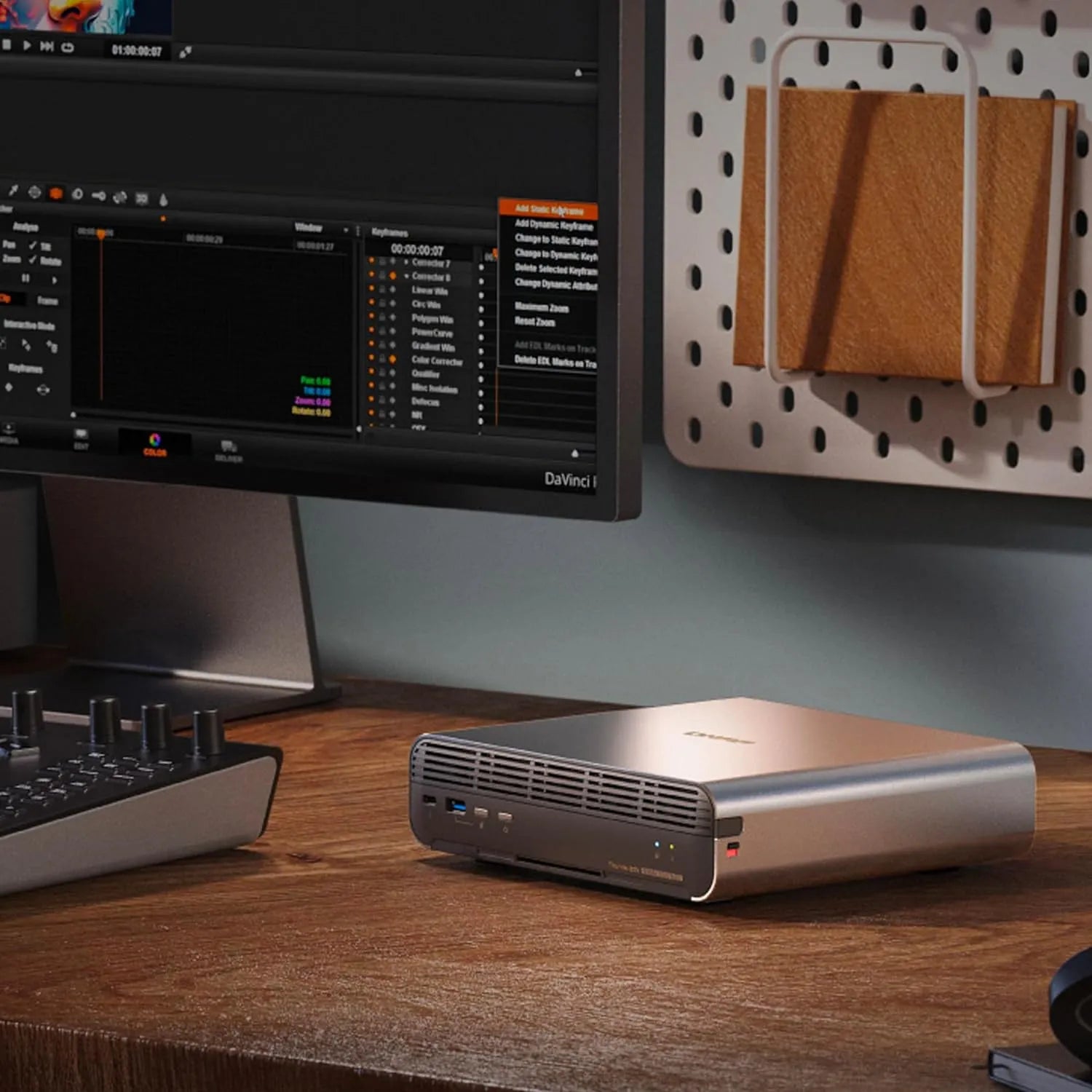 QNAP TBS-h574TX-i5-16G NASbook in a professional video editing workstation setup -tpstech.in