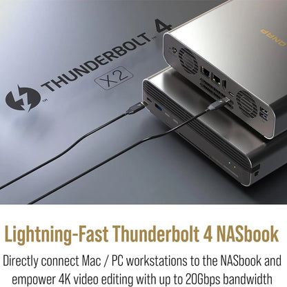 QNAP TBS-h574TX-i5-16G Thunderbolt 4 NASbook for high-speed video editing and storage -tpstech.in