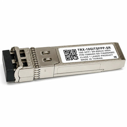 QNAP TRX-10GITSFPP-SR 10GbE SFP+ optical transceiver side profile for high-speed fiber network connections -tpstech.in