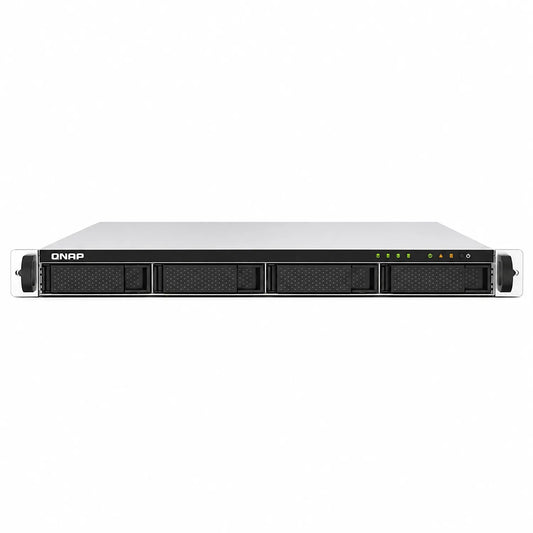 QNAP TS-432PXU-RP-2G 4 Bay High Speed Arm Based Rackmount NAS front view with four drive bays, QNAP logo and status indicators -tpstech.in