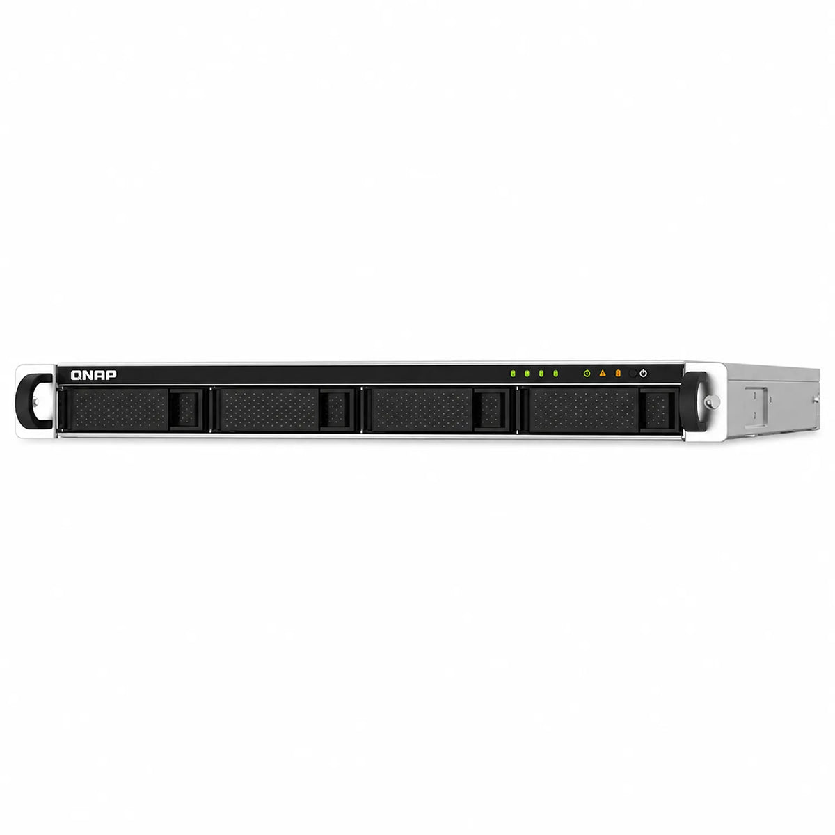 QNAP TS-432PXU-RP-2G 4 Bay High Speed Arm Based Rackmount NAS right side view showing four drive bays, rack handle and chassis details -tpstech.in