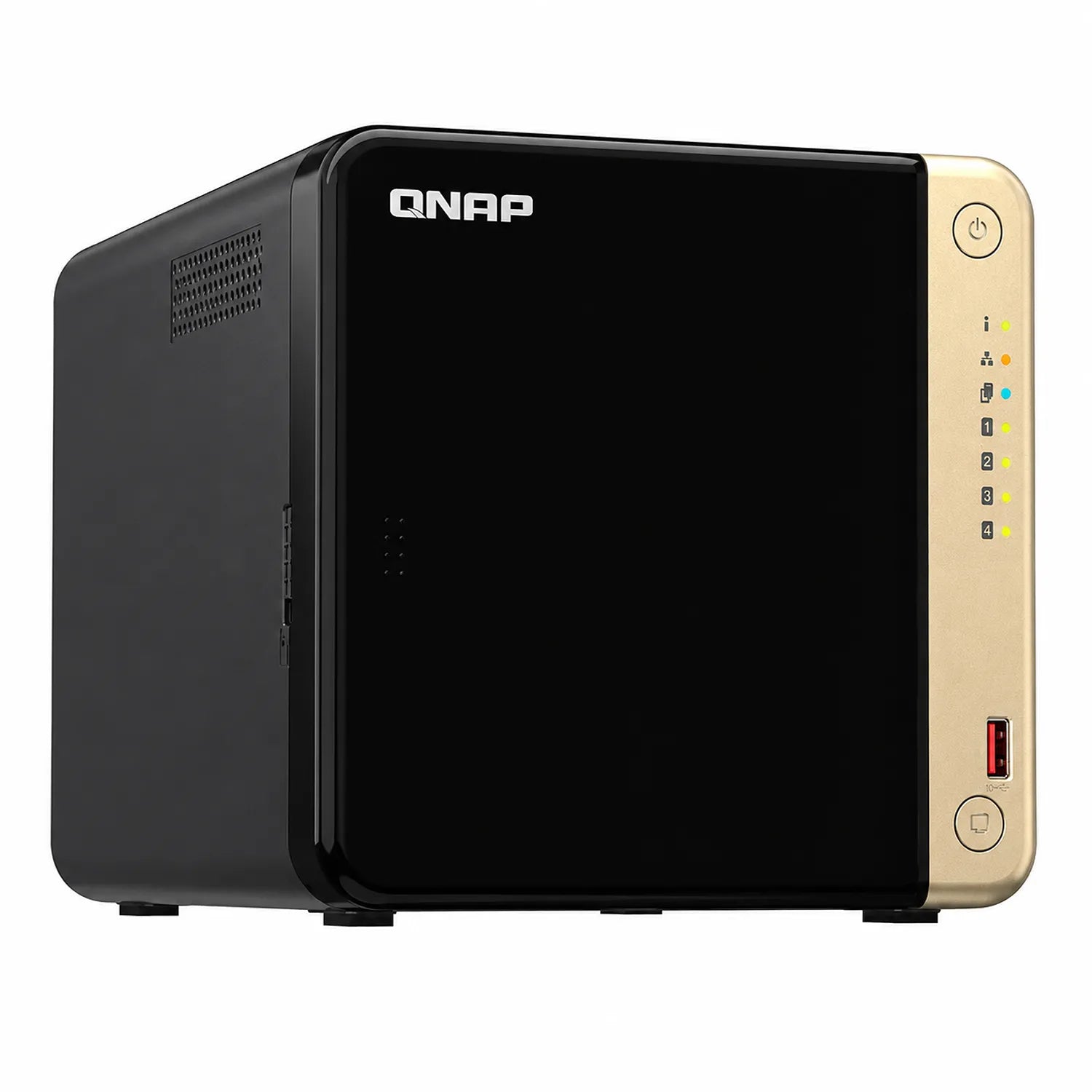 QNAP TS-464-8G 4 Bay NAS Network Attached Storage enclosure front view with QNAP branding and status LEDs -tpstech.in