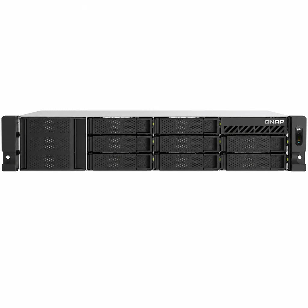 QNAP TS-855eU-RP-8G 8 Bay High Speed 2U Short Depth Rackmount NAS front view-tpstech.in