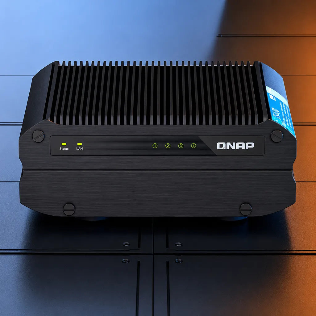QNAP TS-i410X-8G industrial 4-bay 10GbE NAS in industrial deployment environment with rugged fanless design -tpstech.in