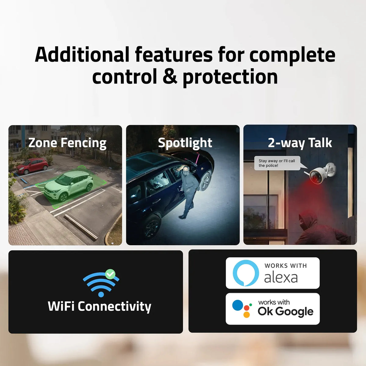 Qubo Smart Bullet Cam Pro 4MP Outdoor Security Camera Features Zone Fencing Spotlight and Two Way Talk -tpstech.in