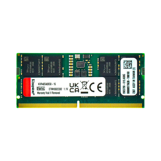 Kingston 16GB DDR5 RAM 5600MHz CL46 SODIMM Laptop Memory