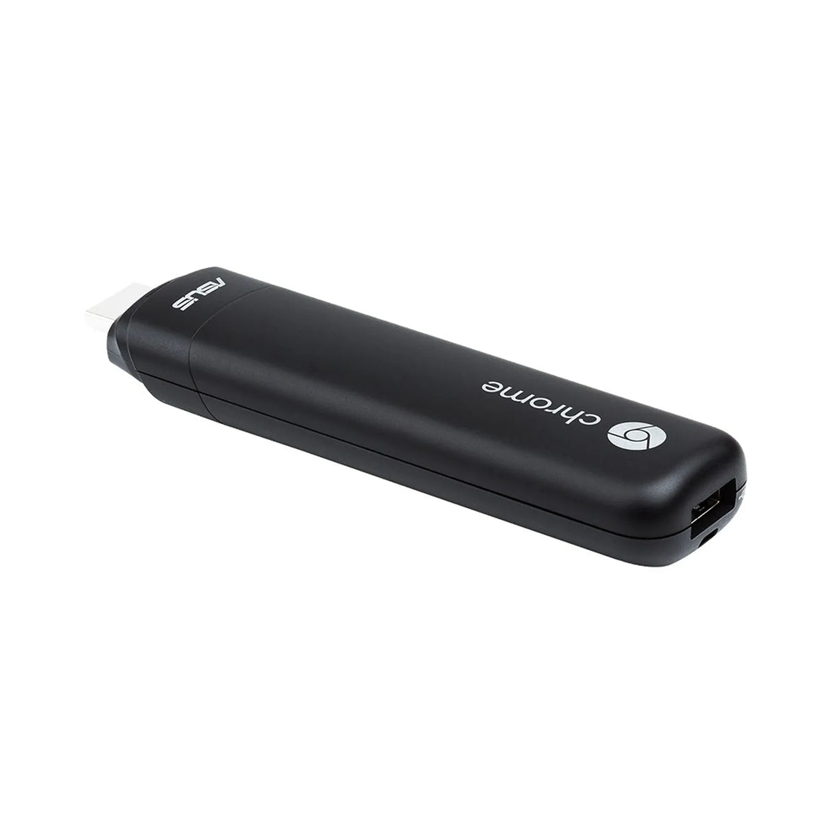 Repacked ASUS Chromebit CS10 Mini PC with Chrome OS showing rear USB port and matte black finish -tpstech.in