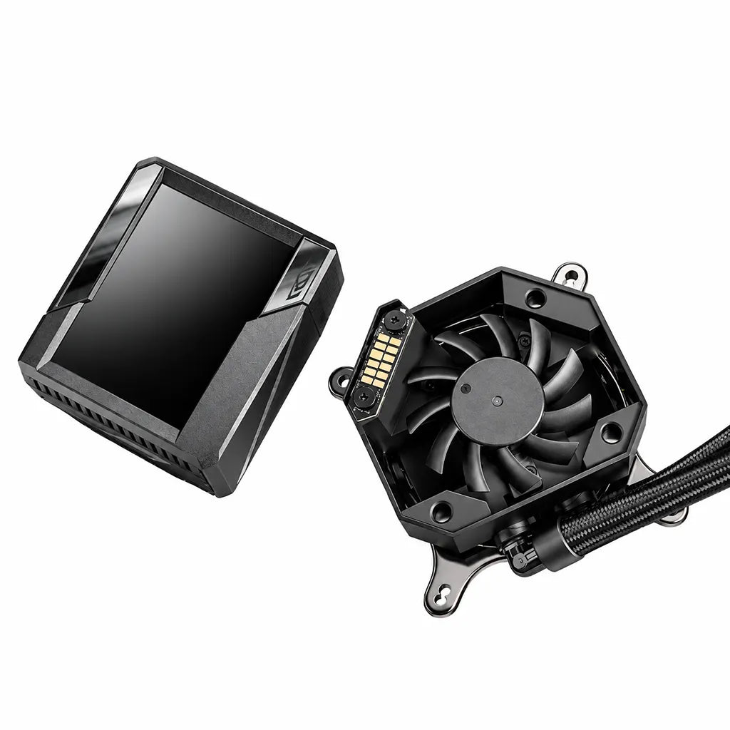 Repacked ASUS ROG RYUJIN II 360 ARGB Liquid CPU Cooler with 3.5-inch LCD detached screen and pump block embedded VRM fan -tpstech.in