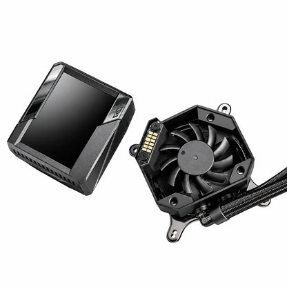 Repacked ASUS ROG RYUJIN II 360 ARGB Liquid CPU Cooler with 3.5-inch LCD detached screen and pump block embedded VRM fan -tpstech.in