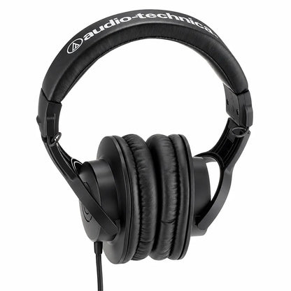 Repacked Audio-Technica ATH-M20x Professional Studio Monitor Headphones Front View with Cushioned Headband -tpstech.in