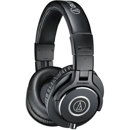Repacked Audio-Technica ATH-M40x Professional Studio Monitor Headphones Side Angle View -tpstech.in