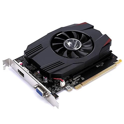 Repacked Colorful GeForce GT 1030 4GB GDDR4 graphics card isometric angled view showing cooling fan shroud and PCIe connector -tpstech.in