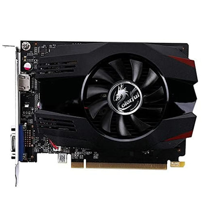 Repacked Colorful GeForce GT 1030 4GB GDDR4 graphics card front straight-on view showcasing cooling fan and black shroud -tpstech.in