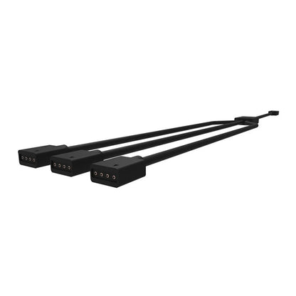 Repacked Cooler Master 1-to-3 RGB Splitter Cable R4-ACCY-RGBS-R2 4 pin connectors close-up -tpstech.in