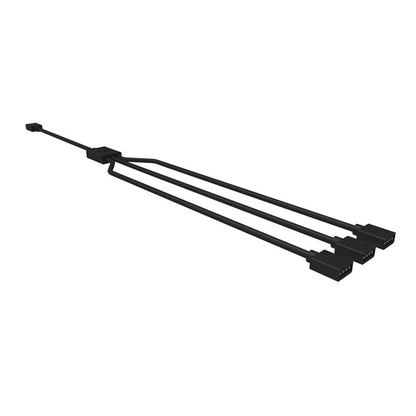 Repacked Cooler Master 1-to-3 RGB Splitter Cable R4-ACCY-RGBS-R2 perspective view -tpstech.in
