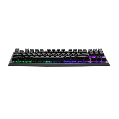 Repacked Cooler Master CK530 V2 Mechanical Gaming Keyboard front low profile view showing per key RGB backlighting -tpstech.in