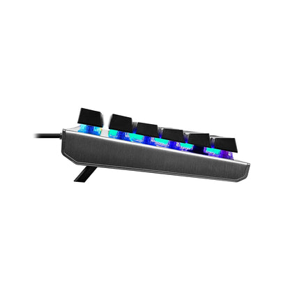 Repacked Cooler Master CK530 V2 Mechanical Gaming Keyboard side profile view showcasing ergonomic angle and extended tilt feet -tpstech.in