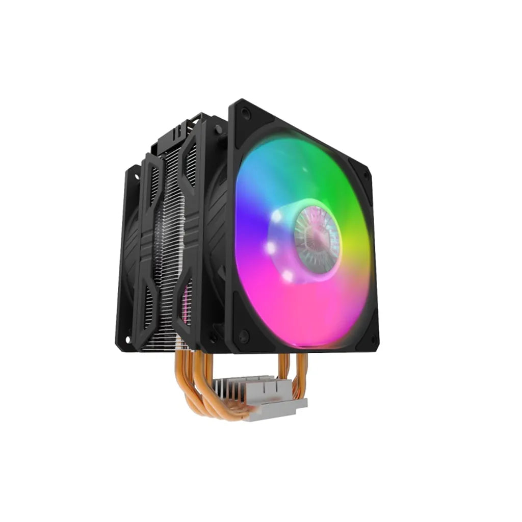 Repacked Cooler Master Hyper 212 LED Turbo ARGB CPU Air Cooler with Illuminated Rainbow ARGB Fan -tpstech.in