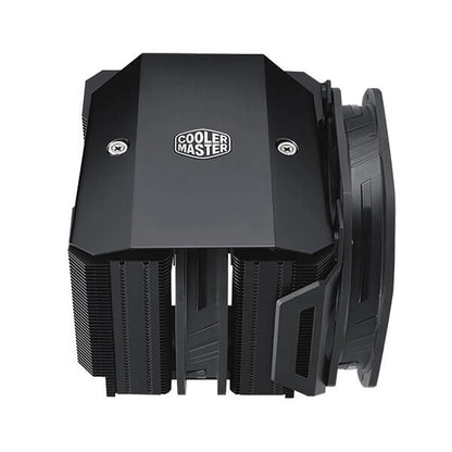 Brushed aluminum black top cover plate of Repacked Cooler Master MasterAir MA624 Stealth Dual Tower CPU Air Cooler -tpstech.in