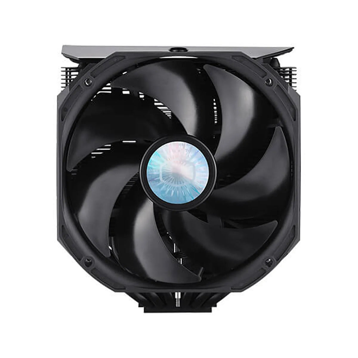 Front view showing cooling fan of Repacked Cooler Master MasterAir MA624 Stealth Dual Tower CPU Air Cooler -tpstech.in