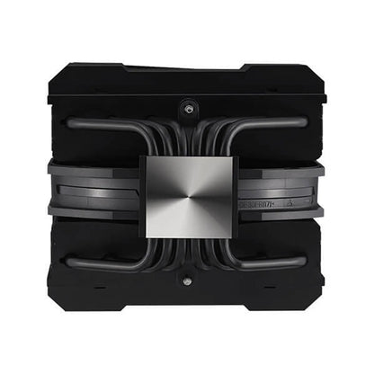 Nickel plated copper base and heat pipes of Repacked Cooler Master MasterAir MA624 Stealth Dual Tower CPU Air Cooler -tpstech.in