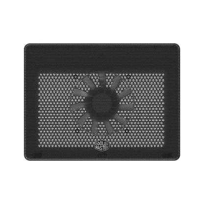 Repacked Cooler Master Notepal L2 Laptop Cooler for Up to 17-inch Laptops top view displaying full metal mesh surface and large central cooling fan -tpstech.in