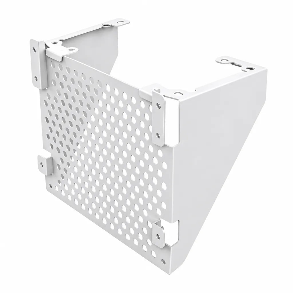 Repacked Cooler Master NR200 ATX PSU Bracket White for NR200 NR200P right side perspective view -tpstech.in