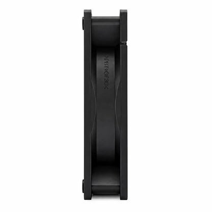 Repacked Cooler Master R4-S2S-124K-GP 120mm Silent Case Fan standard side profile view displaying frame thickness and material specifications -tpstech.in