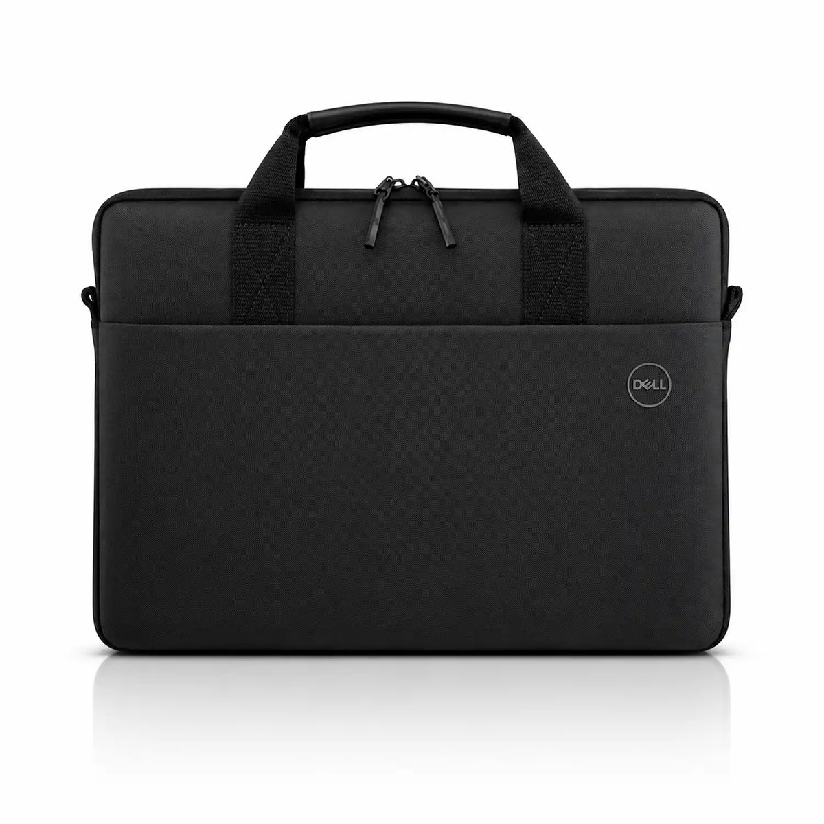 Repacked Dell CV5623 15-16" Premium Water-Resistant Fabric Laptop Sleeve in Black Front View -tpstech.in