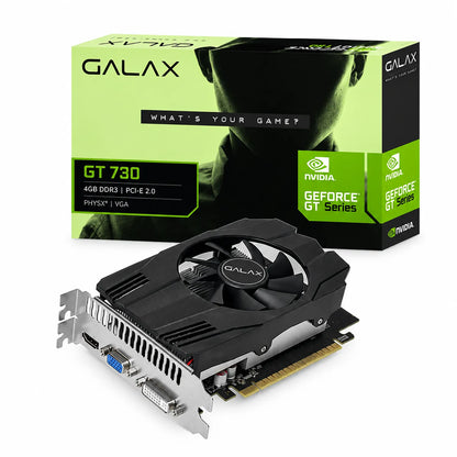 Repacked Galax GeForce GT 730 4GB DDR3 64-bit Graphics Card with retail packaging box -tpstech.in