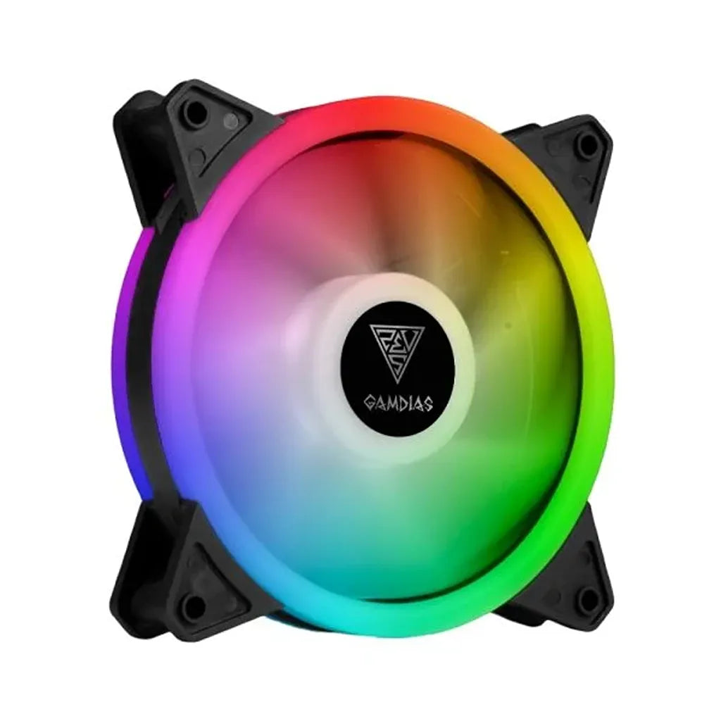 Gamdias CHIONE M2 240 Lite 120mm ARGB Radiator Case Fan Front View tpstech.in