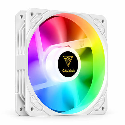 Repacked GAMDIAS CHIONE M3-240W 240W AIO Liquid CPU Cooler single 120mm white frame ARGB cooling fan with anti vibration pads -tpstech.in