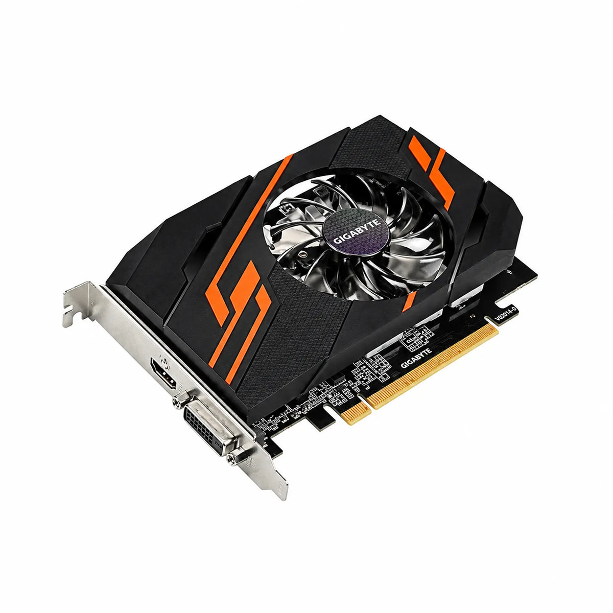 Angled perspective view of Repacked Gigabyte Nvidia GeForce GT 1030 OC 2GB GDDR5 Graphics Card -tpstech.in