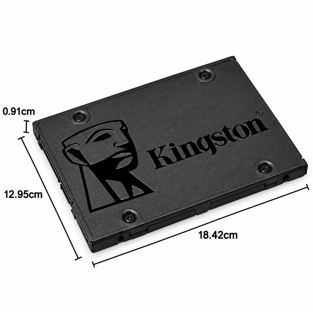 Repacked Kingston A400 240GB SATA SSD 2.5 Inch Fast Storage size and measurement dimensions diagram -tpstech.in