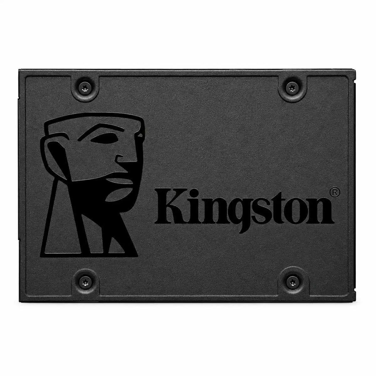 Repacked Kingston A400 240GB SATA SSD 2.5 Inch Fast Storage front view showing textured black casing and logo -tpstech.in