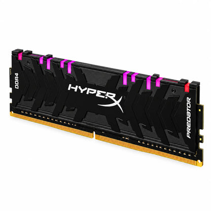 Repacked Kingston HyperX Predator RGB 8GB DDR4 3200MHz CL16 Desktop RAM side angled view -tpstech.in