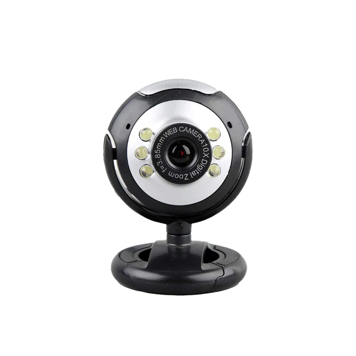 Repacked Lapcare Lapcam LWC-022 480P HD Web Camera front view with night vision LED lights -tpstech.in