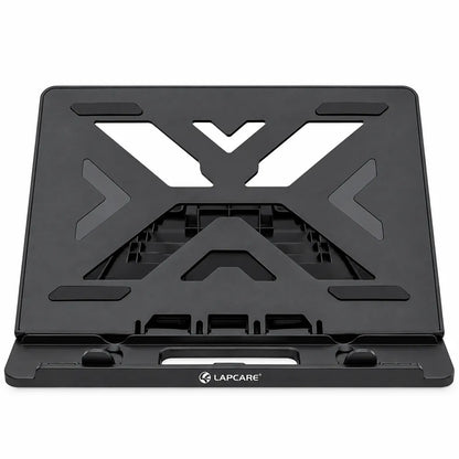 Repacked LAPCARE Laptop Stand Adjustable Height for 26-35 cm Laptops Front View -tpstech.in