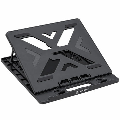 Repacked LAPCARE Laptop Stand Adjustable Height for 26-35 cm Laptops Left Angle View -tpstech.in