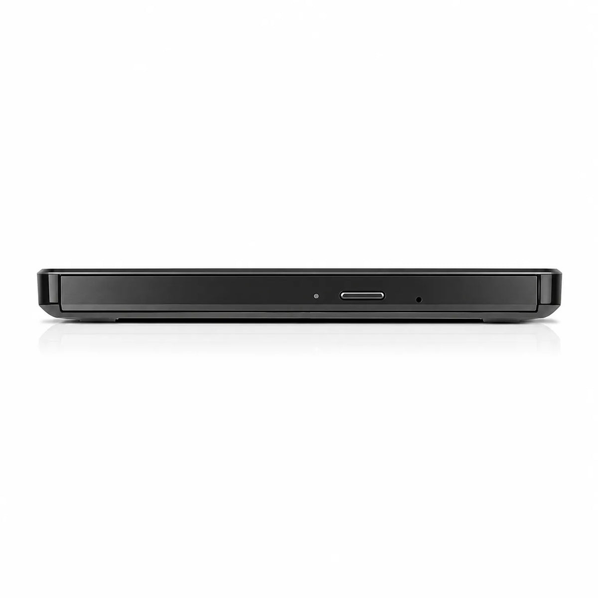 Repacked Lenovo DB65 Slim DVD Burner USB Optical Drive slim front profile view featuring eject button and pinhole -tpstech.in