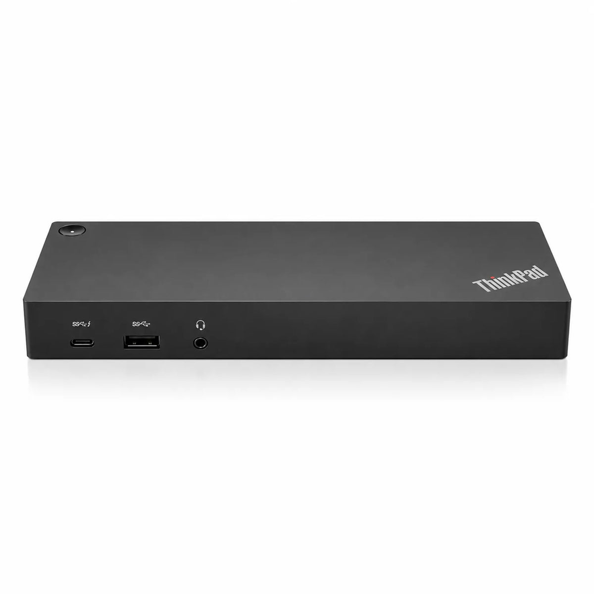 Repacked Lenovo USB-C USB 3.0 Port Docking Station 135W front view displaying USB-C, USB 3.0, and 3.5mm audio combo jack -tpstech.in