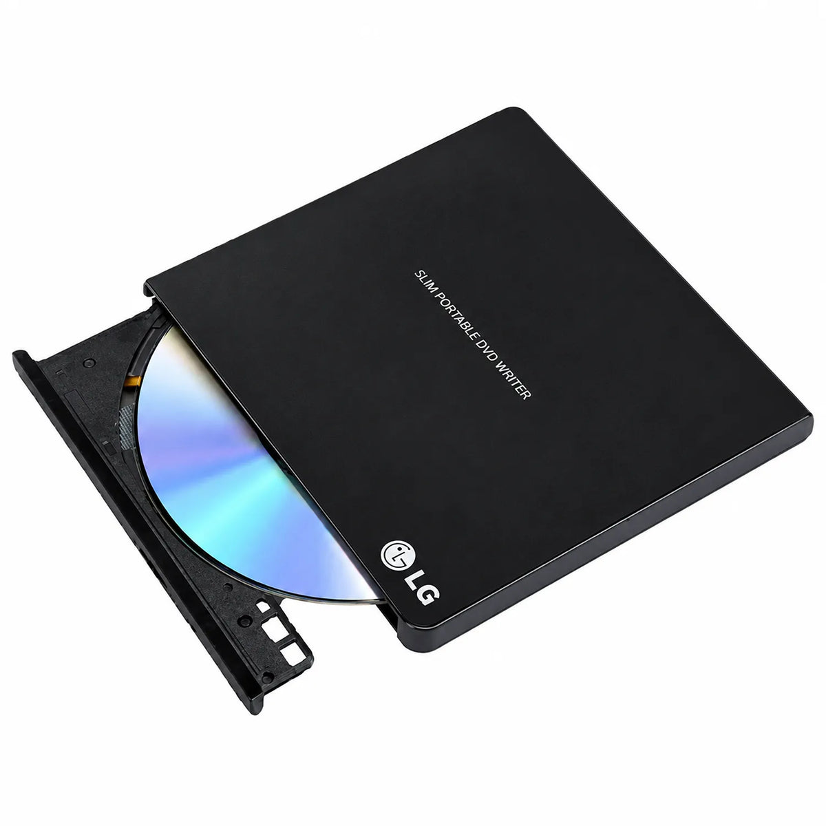 Repacked LG GP65NB60 Portable DVD Writer with M-DISC Support open disc tray loaded with DVD -tpstech.in