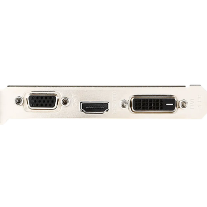 Repacked MSI GT 710 2GB DDR3 Low Profile Graphics Card display output ports featuring VGA HDMI and DVI -tpstech.in