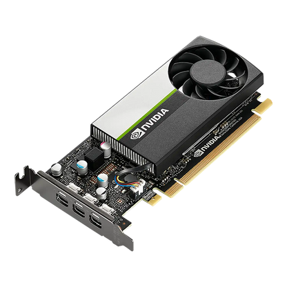 Repacked PNY NVIDIA Quadro T400 2GB GDDR6 64-Bit Graphics Card Isometric Front View -tpstech.in
