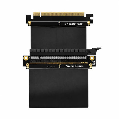 Front view of flat flexible ribbon Repacked Thermaltake Gaming PCI-E 3.0 X16 Riser Cable 200mm for PCIe 3.0 GPUs -tpstech.in