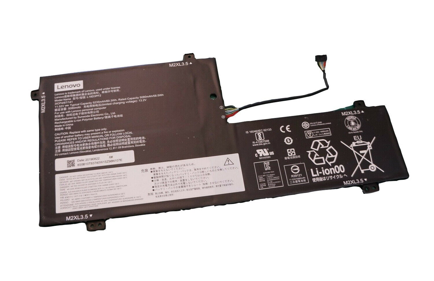 Lenovo L18M3PFA Original 11.53V 63Wh 3 Cell Laptop Battery