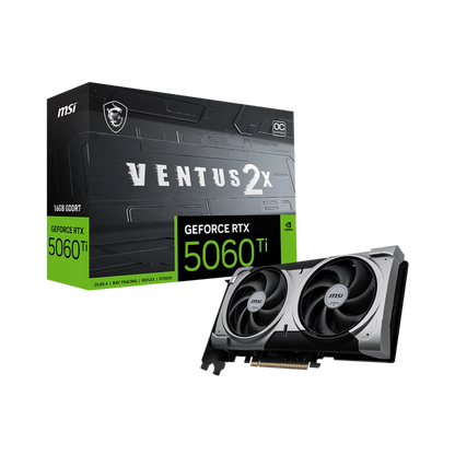 MSI GeForce RTX 5060 Ti 16G VENTUS 2X OC PLUS 128-Bit Graphics Card