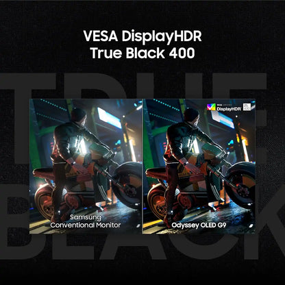 Samsung 49 inch Odyssey OLED G9 gaming monitor with VESA DisplayHDR True Black 400 for enhanced contrast -tpstech.in